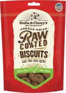 Stella &amp; Chewy&#39;s Dog Raw Coated Biscuits Duck 9oz
