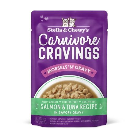 Stella &amp; Chewy&#39;s Cat Carnivore Cravings Morsels Salmon &amp; Tuna 2.8 oz