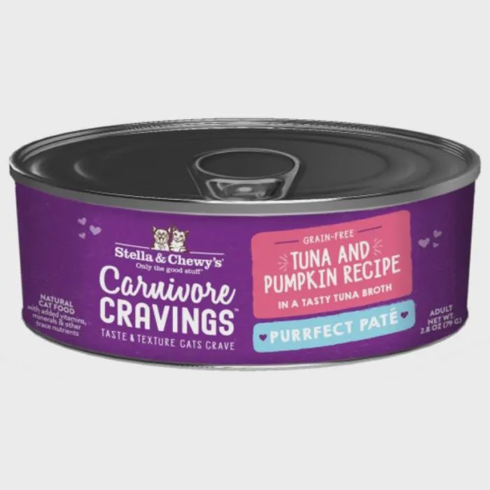 Stella &amp; Chewy&#39;s Cat Carnivore Cravings Pate Tuna &amp; Pumpkin 2.8oz