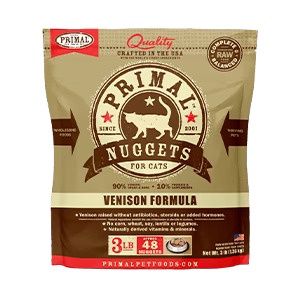 Primal Cat Frozen Raw Venison, Size: 3lb