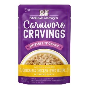 Stella &amp; Chewy&#39;s Cat Carnivore Cravings Morsels Chicken &amp; Chicken Liver 2.8oz