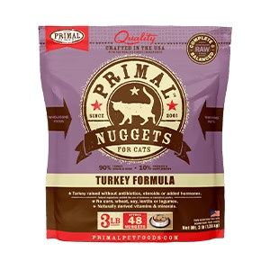 Primal Cat Frozen Raw Turkey, Size: 3lb