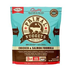 Primal Cat Frozen Raw Chicken and Salmon, Size: 3lb