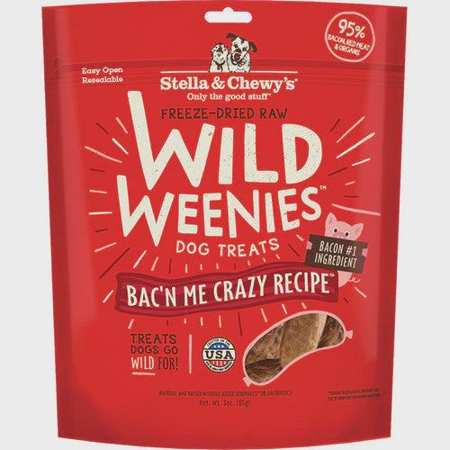 Stella &amp; Chewy&#39;s Dog Freeze-Dried Weenie Bacon, Size: 3oz