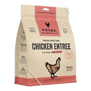 Vital Essentials Cat Freeze Dried Mini Patties Raw Chicken 15oz