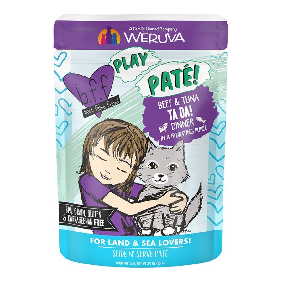 Weruva Cat BFF Play Ta Da Beef Pouch 3oz