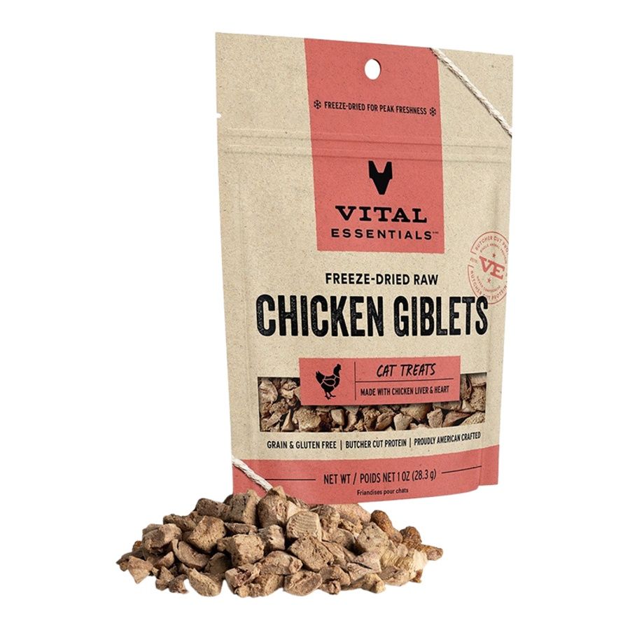 Vital Essentials Cat Freeze Dried Chicken Giblet 1oz