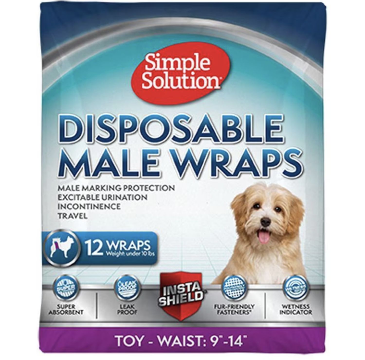 Simple Solution 12 Disposable Male Wrap Toy Size