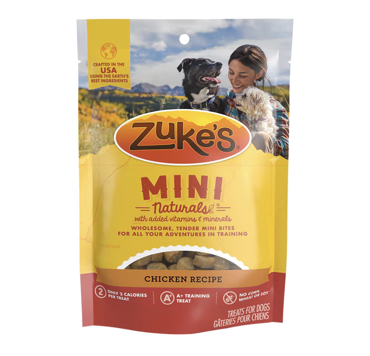 Zukes Dog Treats Mini Naturals Chicken, Size: 6oz