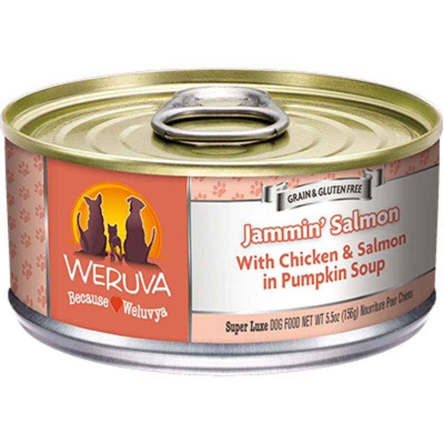 Weruva Dog Jammin&#39; Salmon Can, Size: 5.5oz