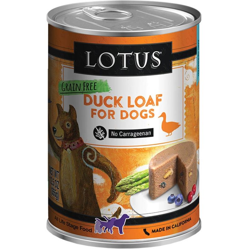 Lotus Dog Can Pate Duck Loaf 12.5oz
