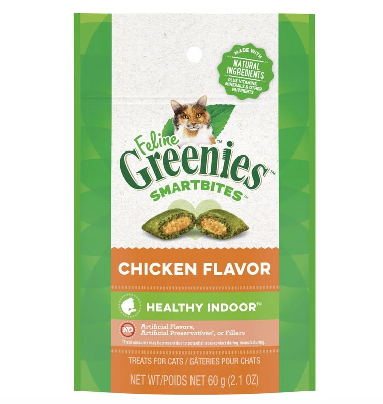 Greenies Cat Treat Smartbites Chicken 2.1oz