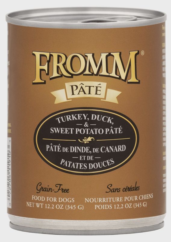 Fromm Dog Turkey Duck &amp; Sweet Potato Pate Can 12.2oz