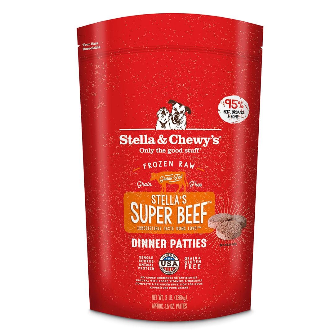 Stella &amp; Chewy&#39;s Dog Frozen Patties Beef, Size: 3lb