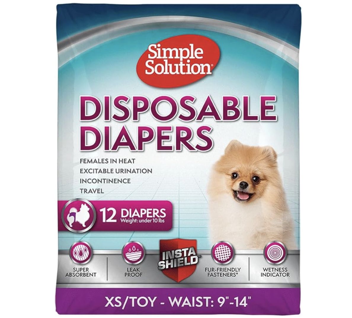 Simple Solution 12 Disposable Diapers Extra Small