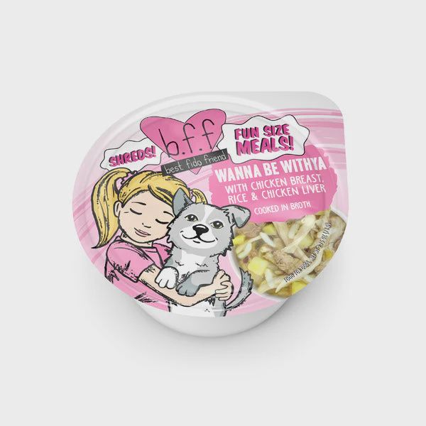 Weruva Dog BFF Wanna Be Withya Chicken Rice &amp; Chicken Liver Cup 2.75oz