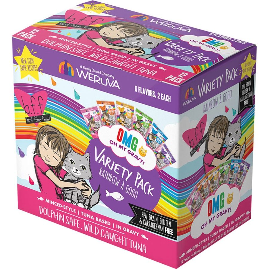 Weruva Cat BFF Omg Rainbow Variety Pack
