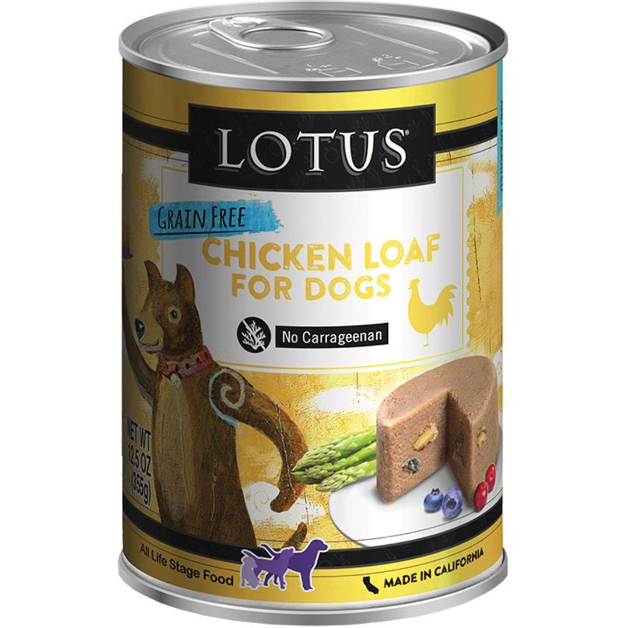Lotus Dog Grain Free Chicken Loaf Pate Can 12.5oz