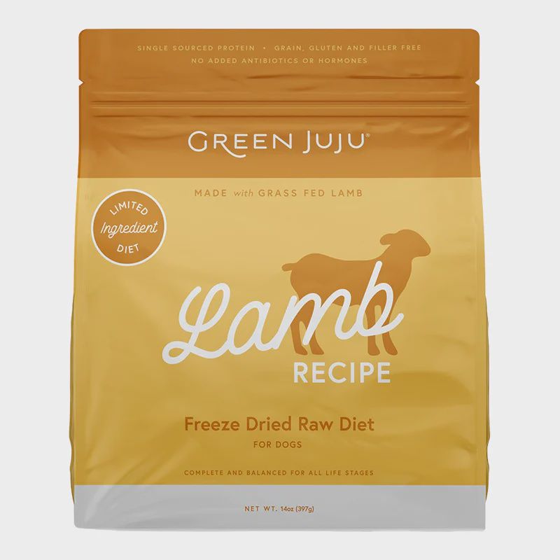 Green Juju Dog Freeze-Dried Raw Limited Ingredient Lamb 14oz