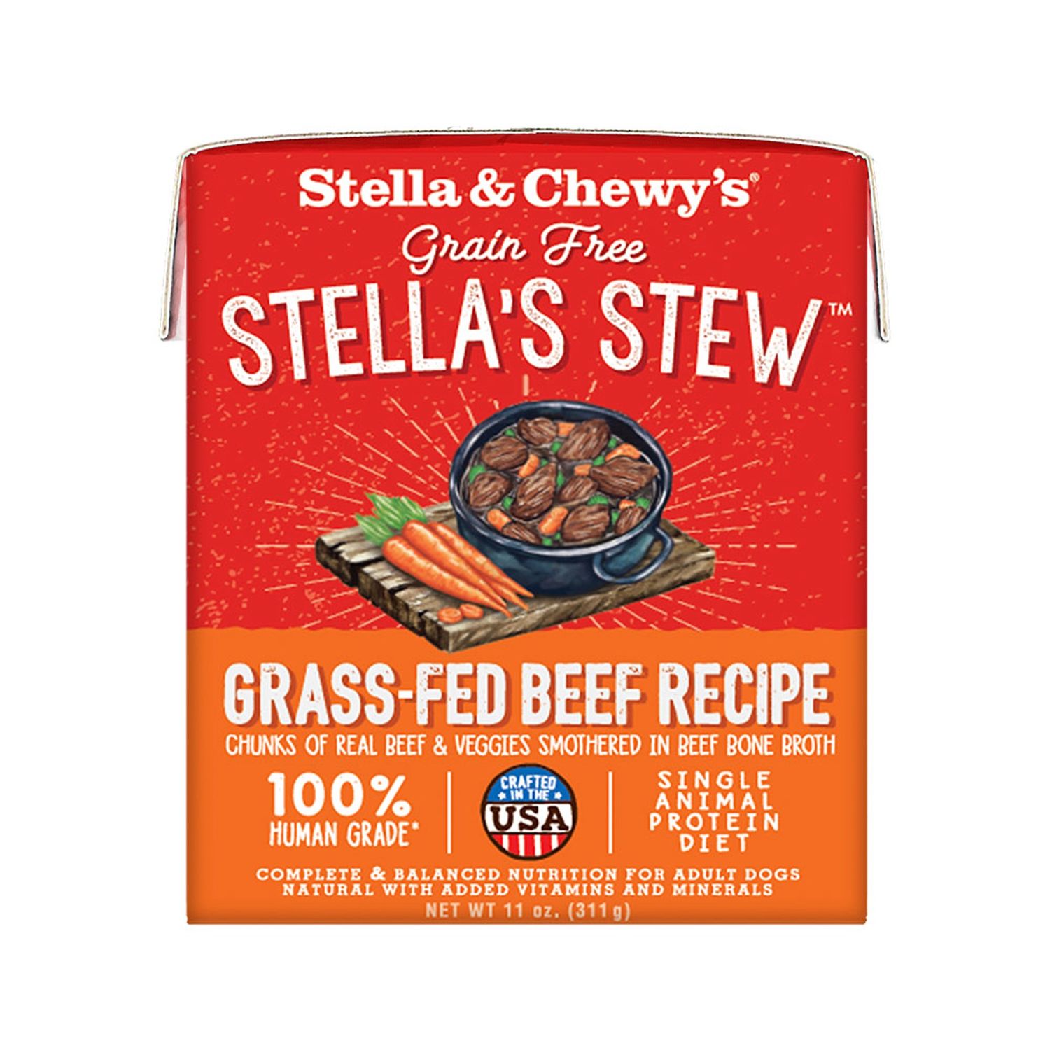Stella &amp; Chewy&#39;s Dog Stew Grassfed Beef 11oz