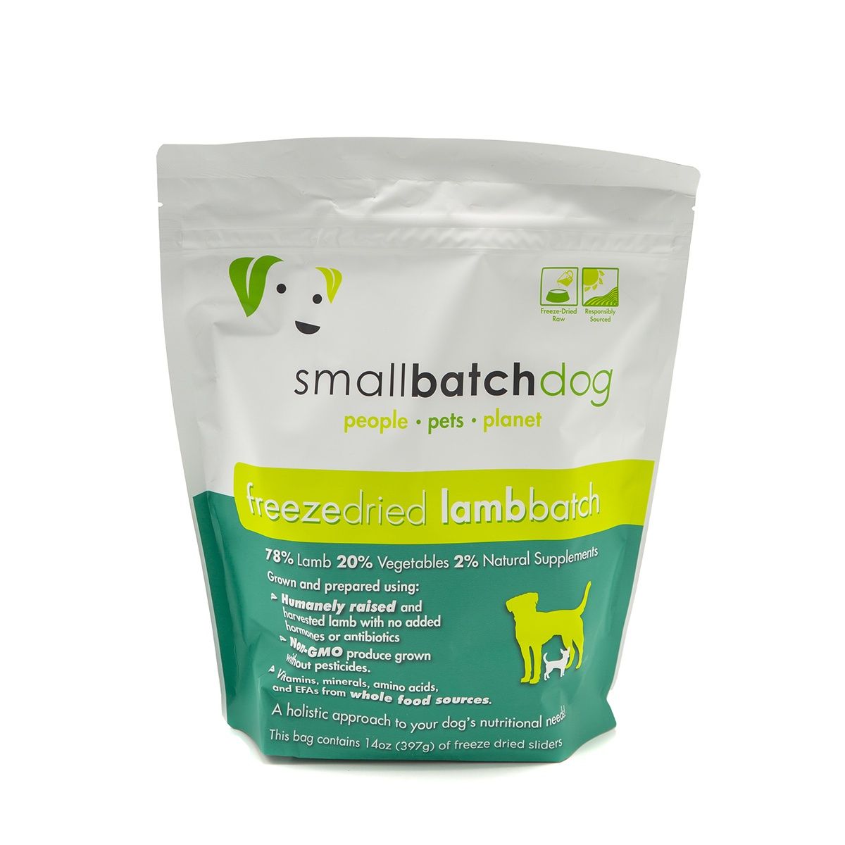 Small Batch Dog Freeze-Dried Lamb Sliders 14oz