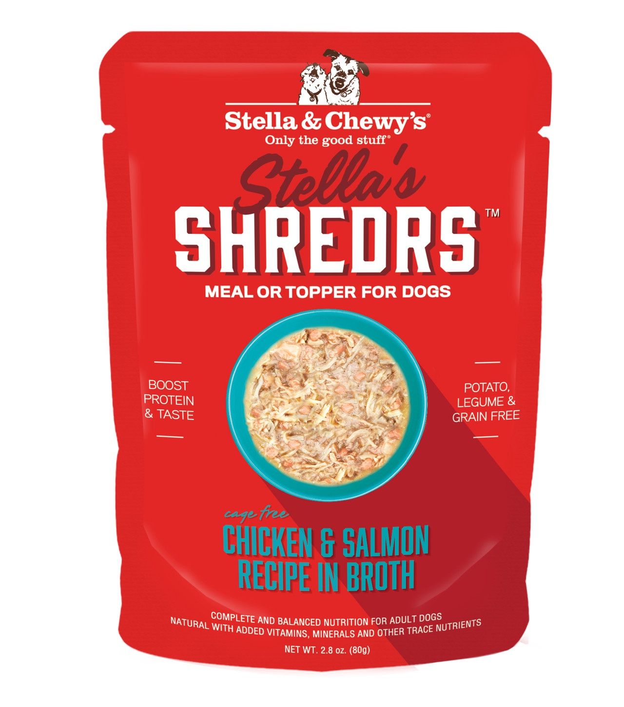 Stella &amp; Chewy&#39;s Dog Shredrs Chicken &amp; Salmon 2.8oz