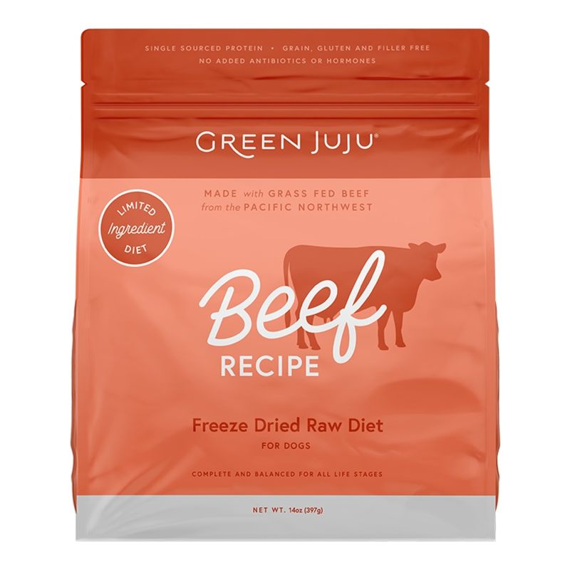 Green Juju Dog Freeze-Dried Raw Limited Ingredient Beef 14oz