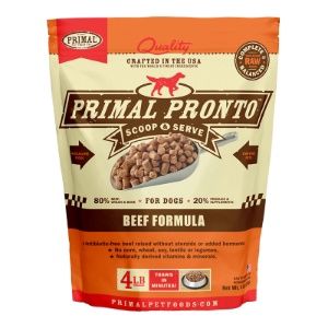 Primal Dog Frozen Pronto Raw Beef 4lb