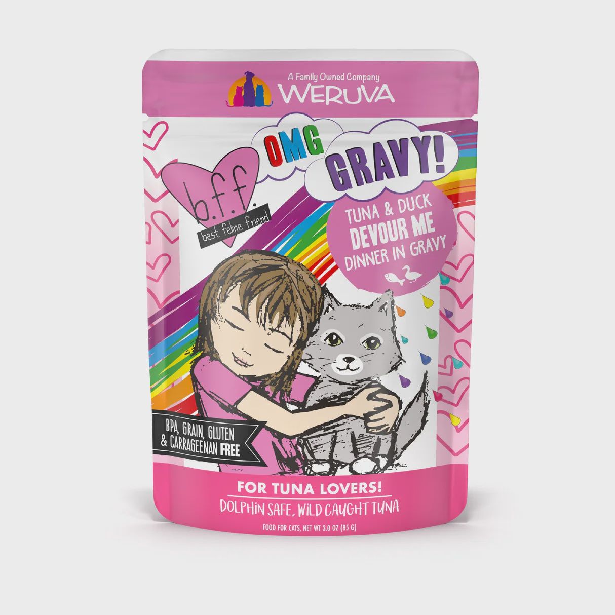 Weruva Cat BFF Omg Devour Me Tuna &amp; Duck Pouch 3oz