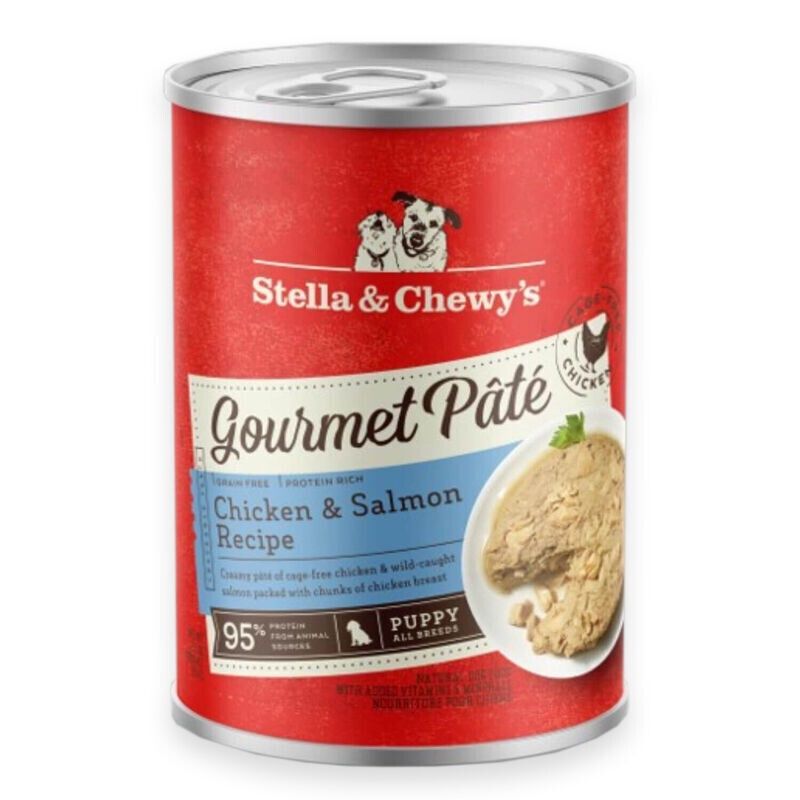 Stella &amp; Chewy&#39;s Dog Gourmet Pate Puppy Chicken &amp; Salmon 12.5oz