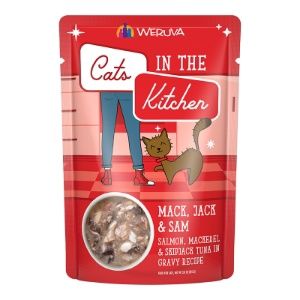 Weruva Cat In The Kitchen Salmon, Mackerel &amp; Tuna Pouch 3oz