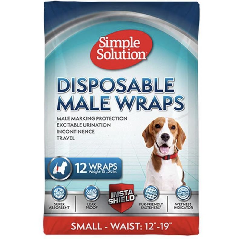 Simple Solution 12 Disposable Male Wrap Small