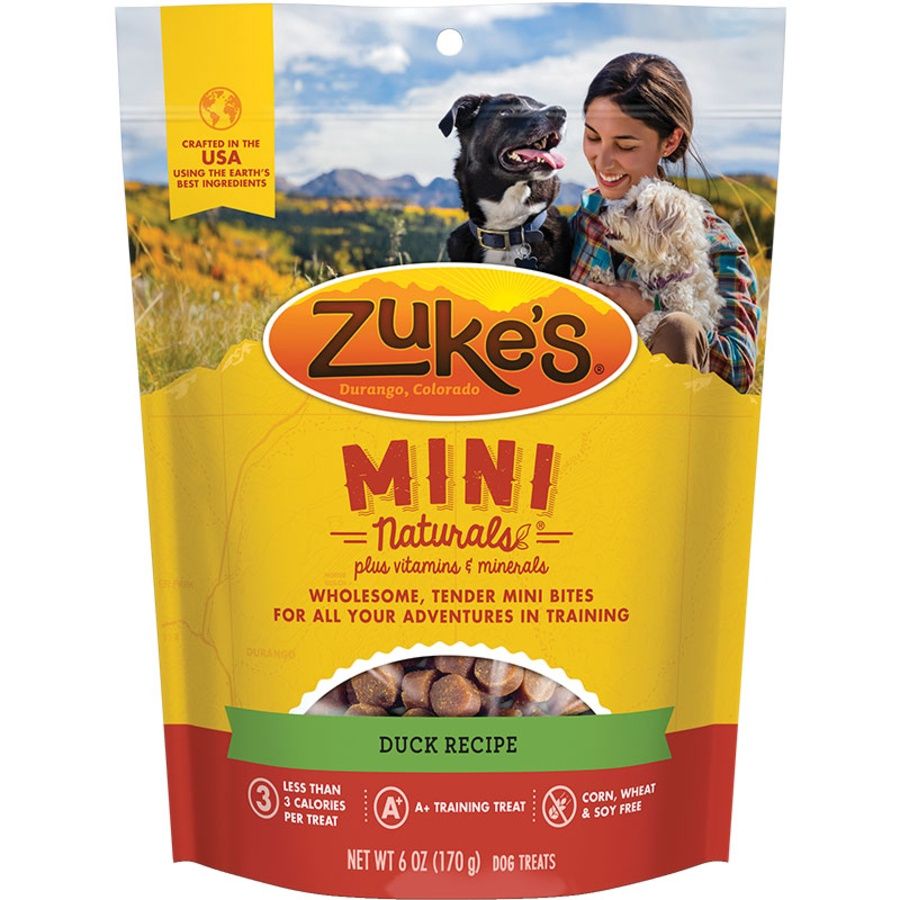 Zukes Dog Treats Mini Naturals Duck, Size: 6oz