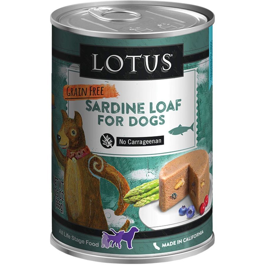Lotus Dog Grain Free Sardine Loaf Pate Can 12.5oz