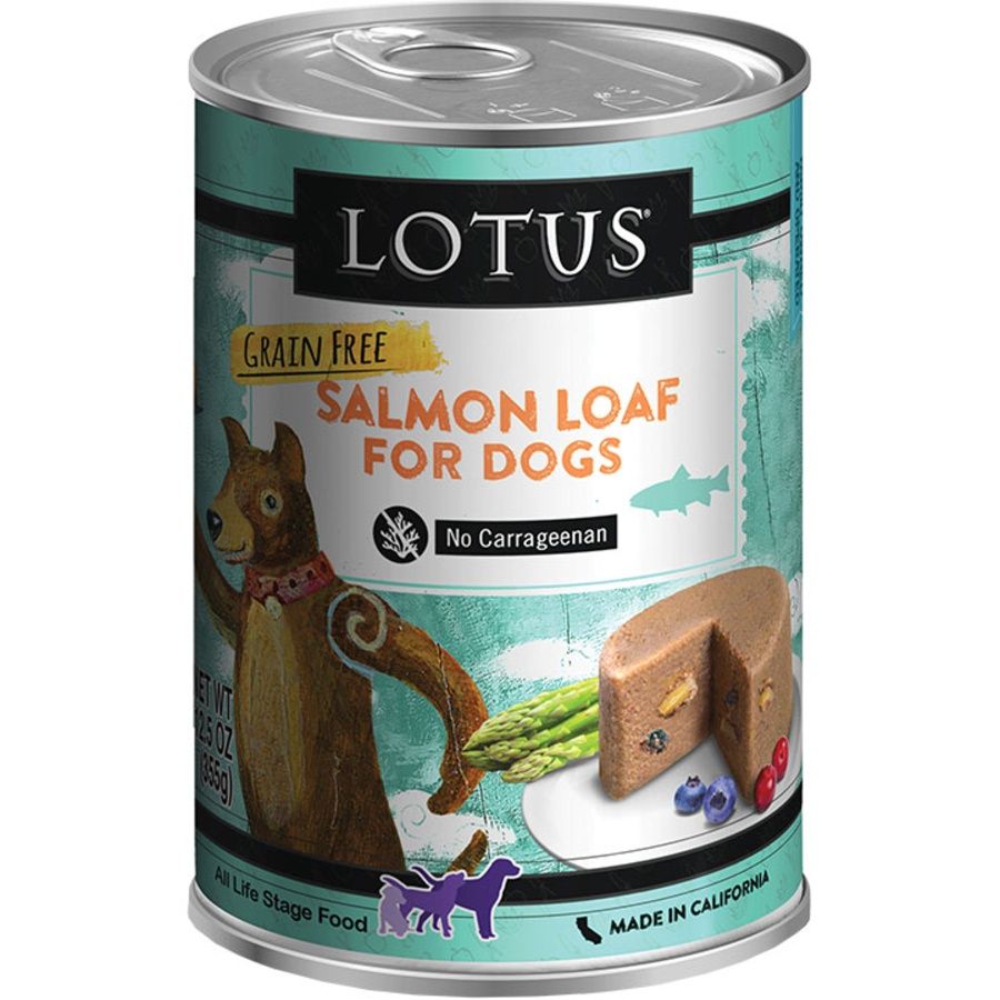 Lotus Dog Grain Free Salmon Loaf Pate Can 12.5oz