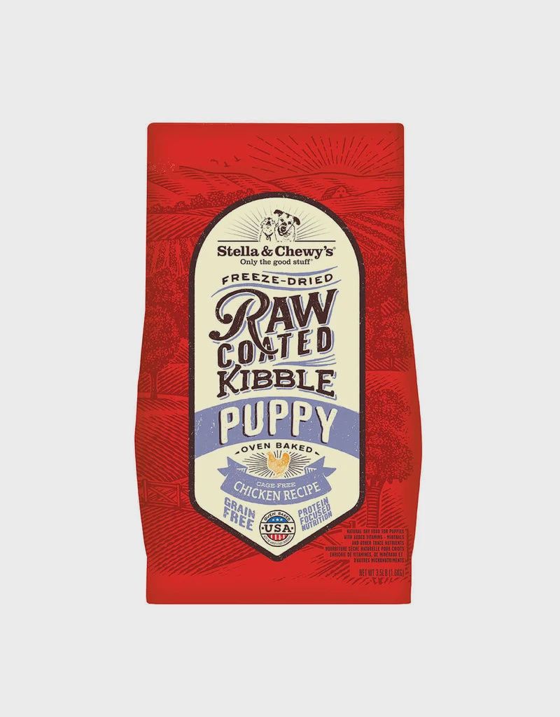Stella &amp; Chewy&#39;s Dog Raw Coated Puppy Chicken, Size: 3.5lb
