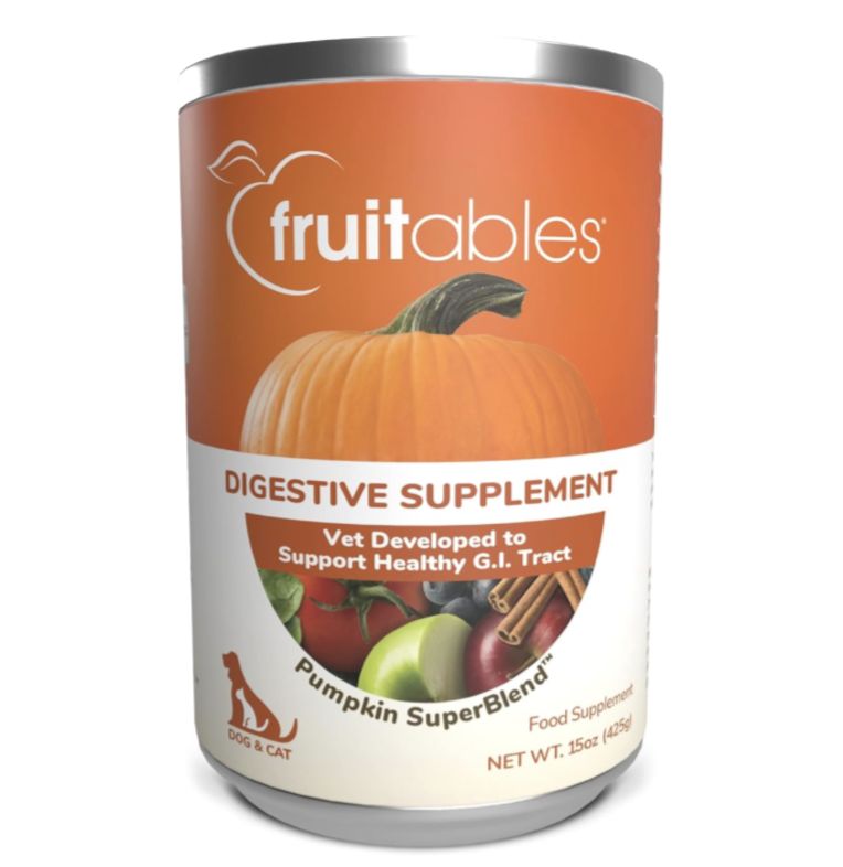 Fruitables Dog &amp; Cat Pumpkin Digestive Supplement 15 oz