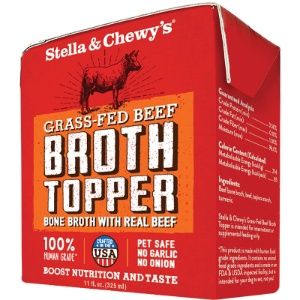 Stella &amp; Chewy&#39;s Dog Broth Topper Grassfed Beef 11oz