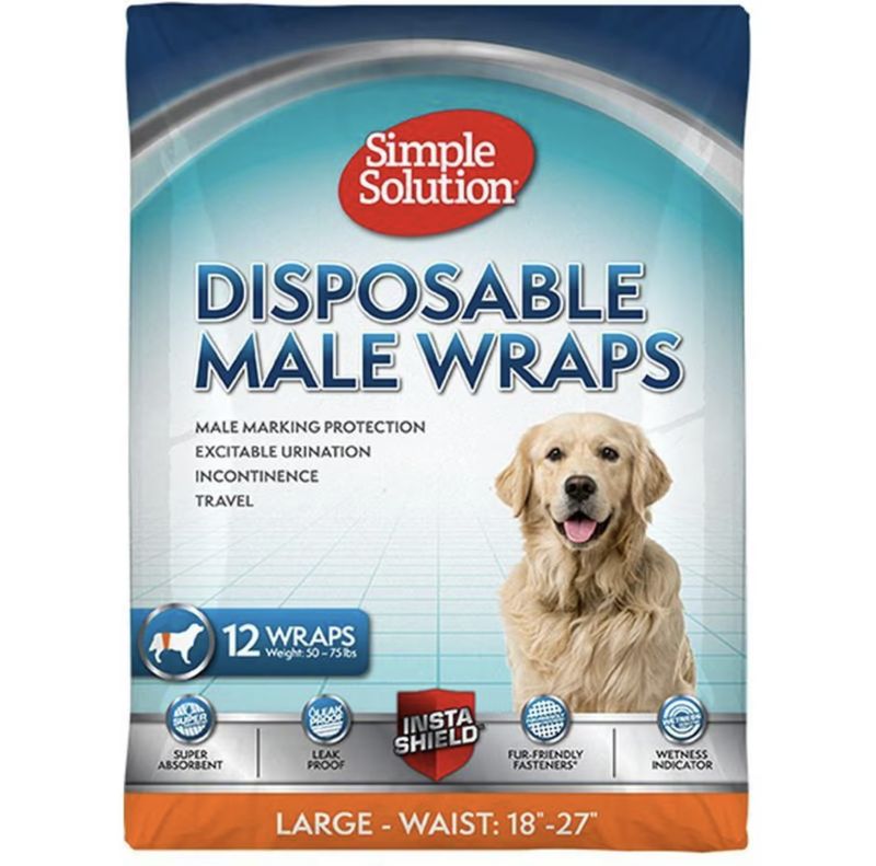 Simple Solution 12 Disposable Male Wrap Large