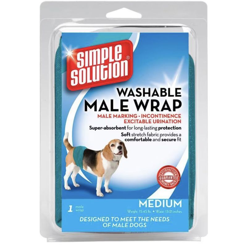 Simple Solution Washable Male Dog Wrap Medium