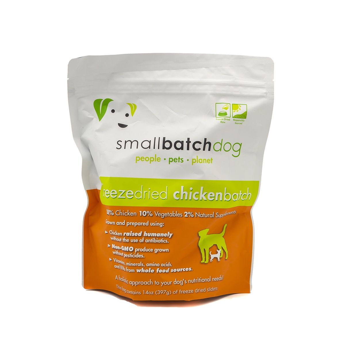 SmallBatch Dog Freeze-Dried Chicken Sliders, Size: 14oz
