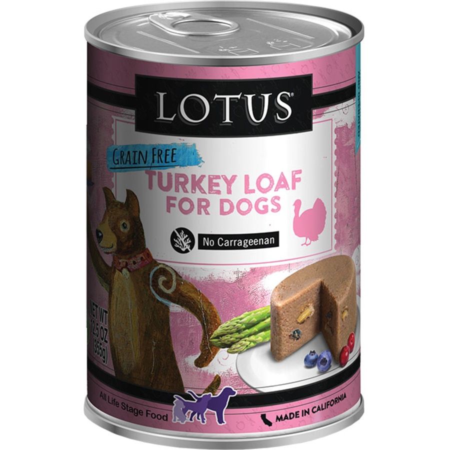 Lotus Dog Grain Free Turkey Loaf Pate Can 12.5oz