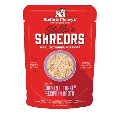 Stella &amp; Chewy&#39;s Dog Shredrs Chicken &amp; Turkey 2.8oz