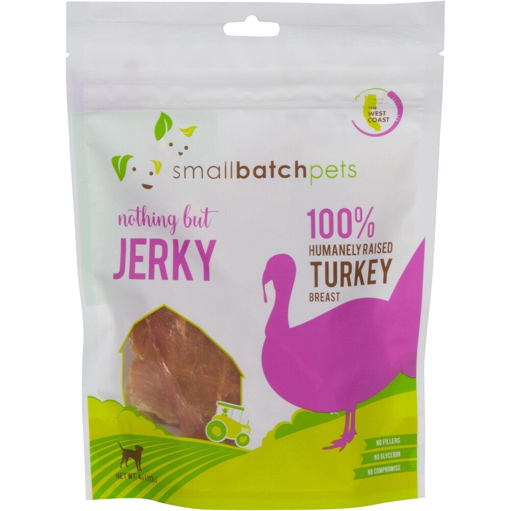 SmallBatch Dog Turkey Jerky 4oz