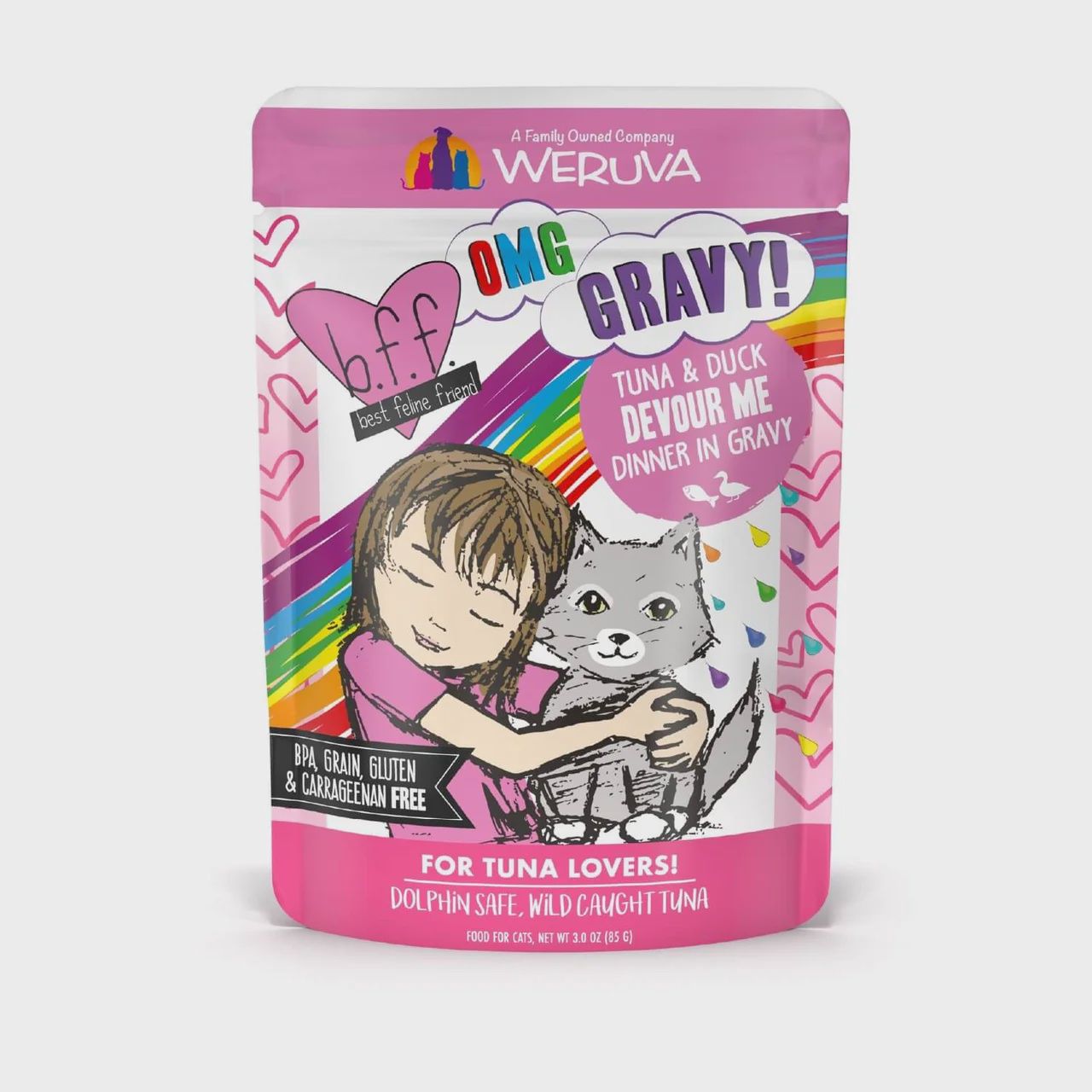 Weruva Cat BFF Gravy Tuna &amp; Duck Pouch 3oz