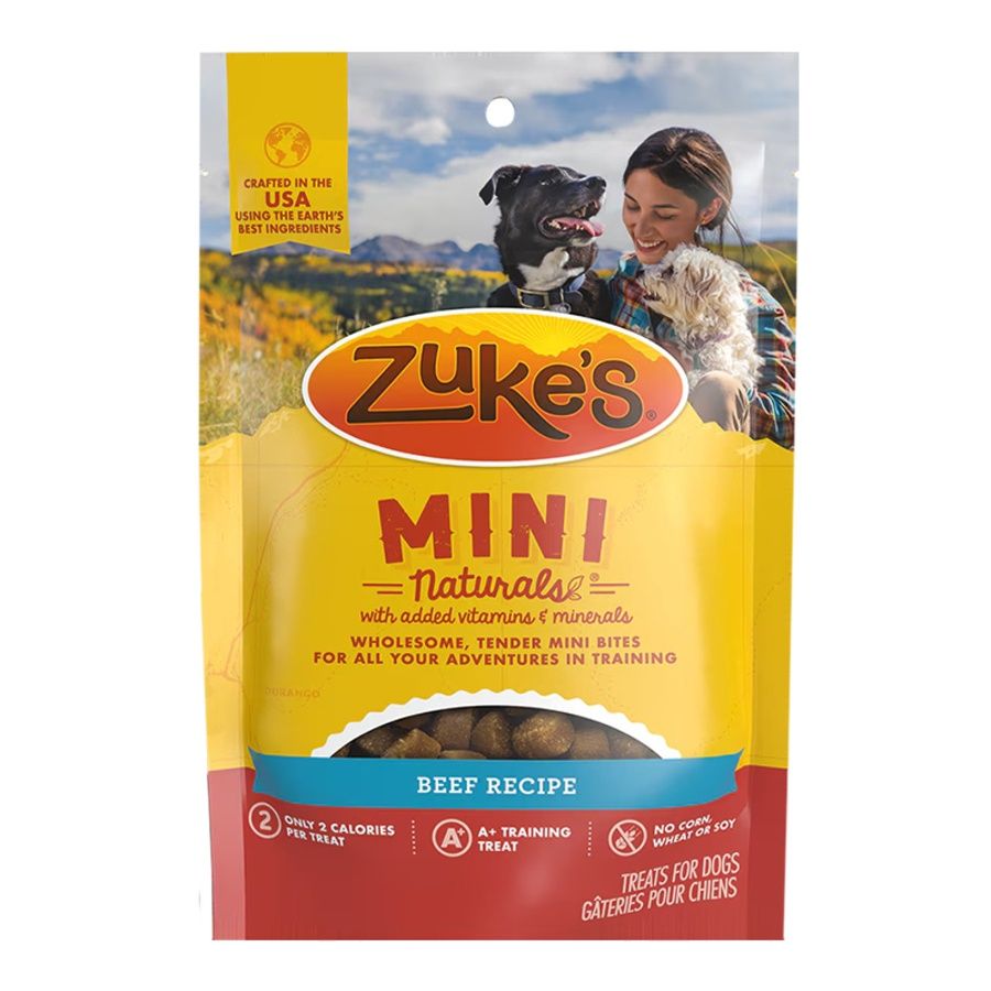 Zukes Dog Treats Mini Naturals Beef, Size: 6oz