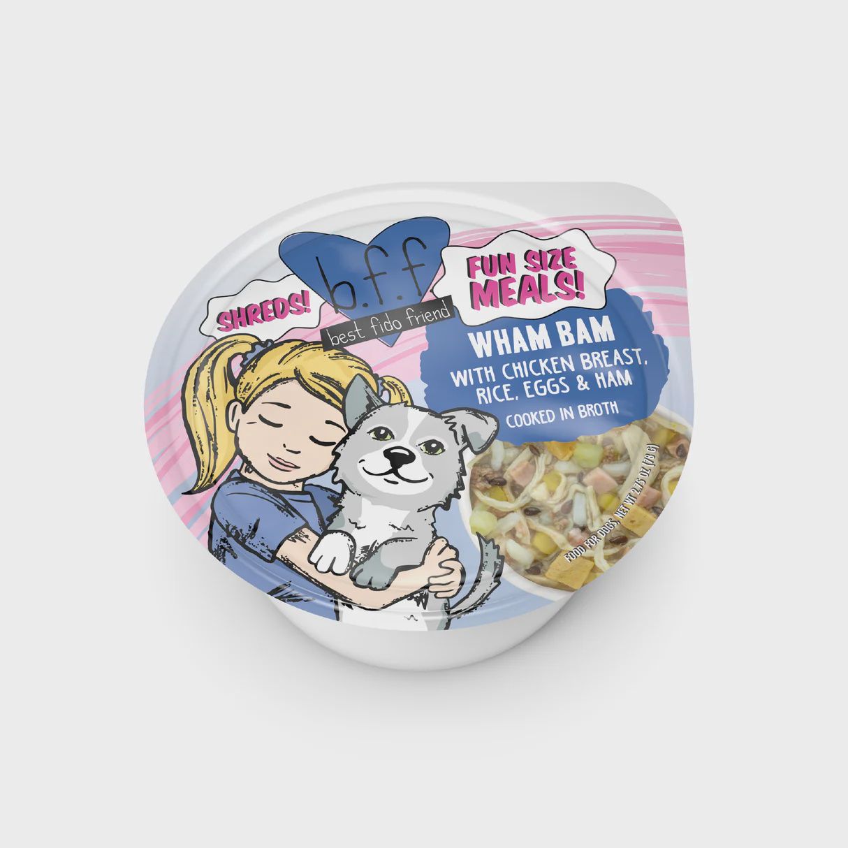 Weruva Dog BFF Wham Bam Chicken Rice Egg &amp; Ham Cup 2.75oz