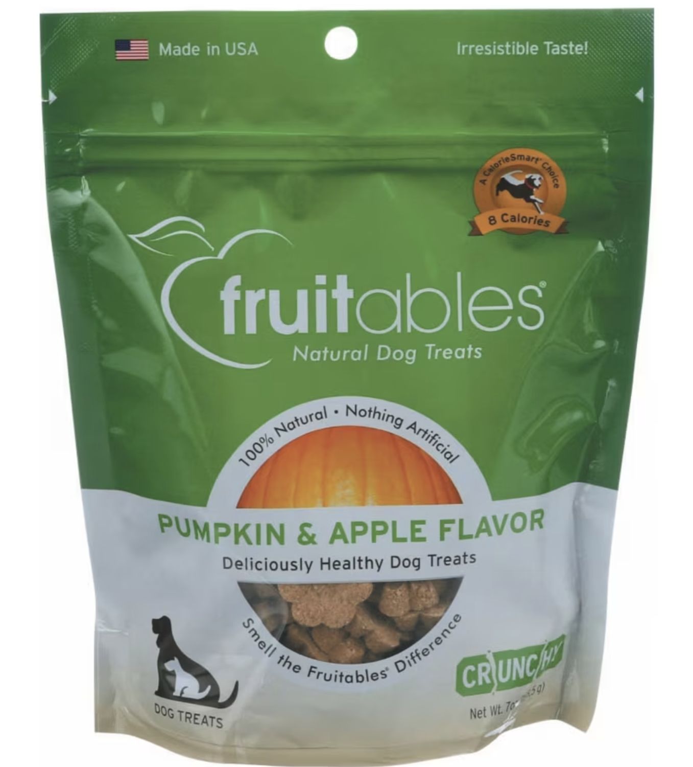 Fruitables Dog Baked Treats Pumpkin &amp; Apple, Size: 7oz