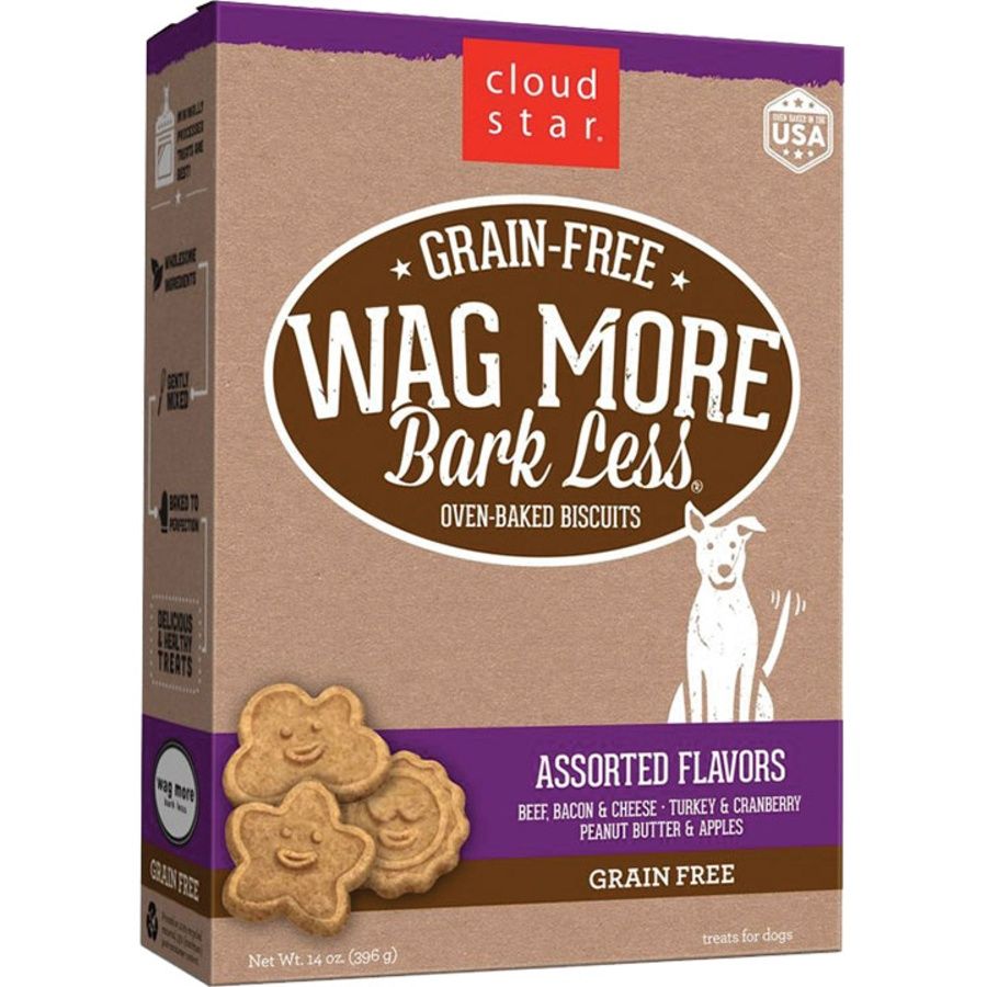 CloudStar Dog Wagmore Grain Free Baked Assorted 14oz