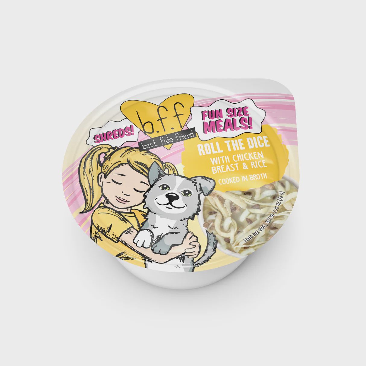 Weruva Dog BFF Roll The Dice Chicken &amp; Rice Cup 2.75oz
